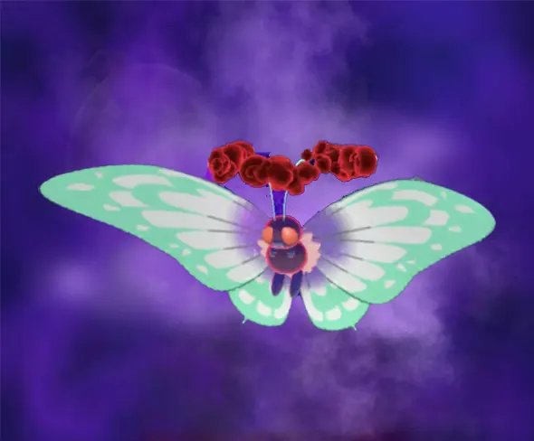 Background Gigantamax Butterfree Legit Battle Ready 6IVs In-game Delivery Pkm Go